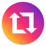 repost for instagram android application logo